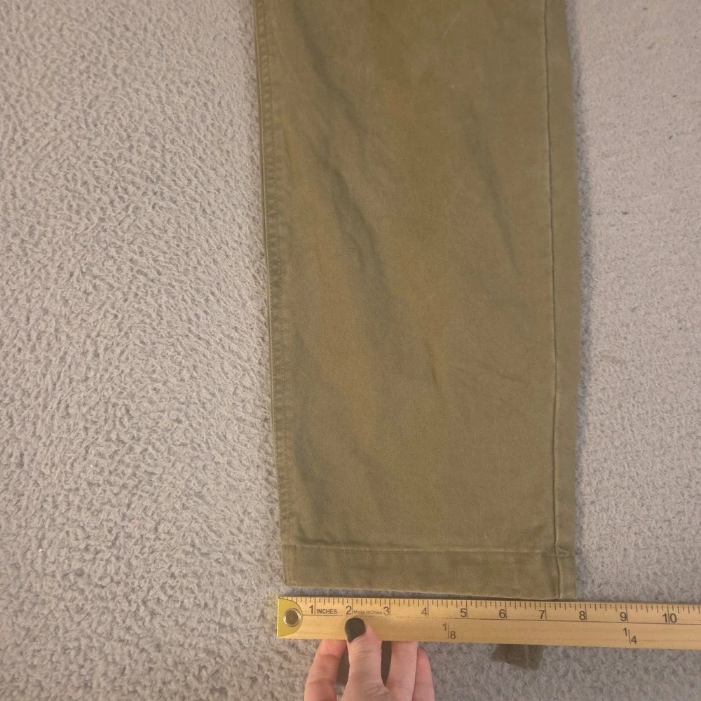 Banana Republic Pants Mens 32x32 Olive Cargo Relaxed Cotton Twill Straight Leg